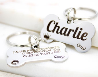 Bone Tag for Dog or Cat - Personalized Identification for Your Pet