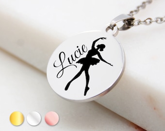 Personalized Dancer Necklace | Mom Jewelry, Grandma, Godmother Necklace, Birthday Gift, Gift for Dancer