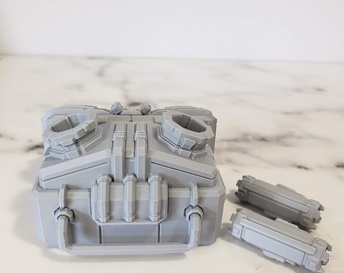 Cargo Crate and Batteries 3D Printed Deep Rock Galactic Inspired Fan