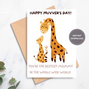 Biglietto stampabile per la festa della mamma, biglietto di auguri per la festa della mamma, biglietto di auguri, biglietto vuoto stampabile, biglietto pieghevole 5x7, biglietto di auguri per la mamma