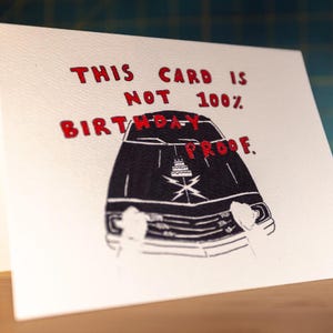 Death Proof Birthday Card