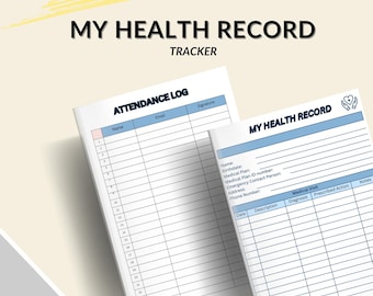 Medical Planner Printable: Health Tracker & Family Records Organizer (PDF Download