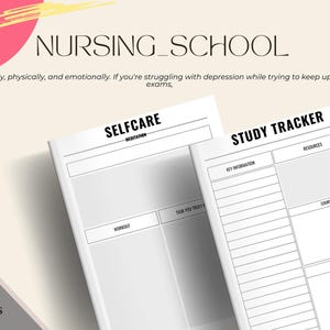 Nursing School Planner: 12-Page Student Nurse Organizer (Digital Download)