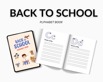 Paquete PNG de garabatos del alfabeto: Diseños para el regreso a clases (descarga digital)