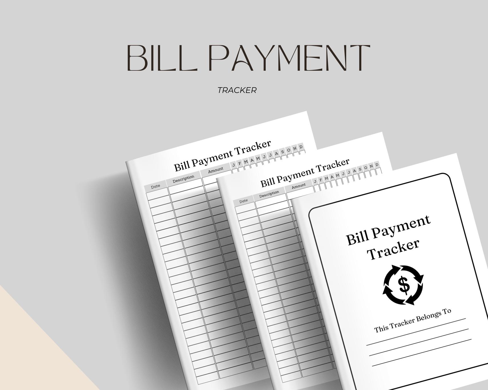Yearly Bill Payment Tracker Kit: Printable Finance Spreadsheet - Etsy
