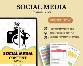 Digital Social Media Content Planner: Small Business Marketing (Undated)