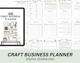 Craft Business Planner Printable: Handmade Business Organizer (PDF Download)