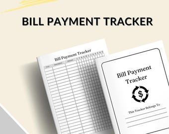 Yearly Bill Payment Tracker Kit: Printable Finance Spreadsheet
