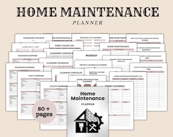 Home Maintenance Planner: Renovation & Repair Checklist