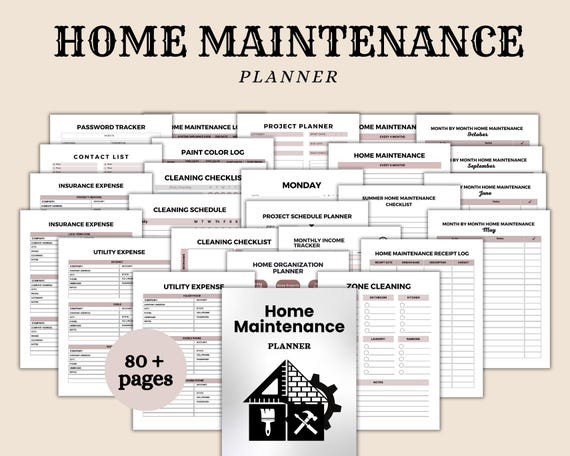 Home Maintenance Planner: Renovation & Repair Checklist