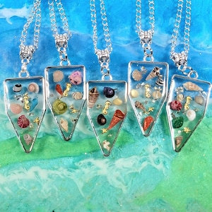 Necklace with Real Sea Shells, Handcrafted Seashell Necklace, Handmade Beach Pendant, Unique Summer Accessory, Coastal Jewellery