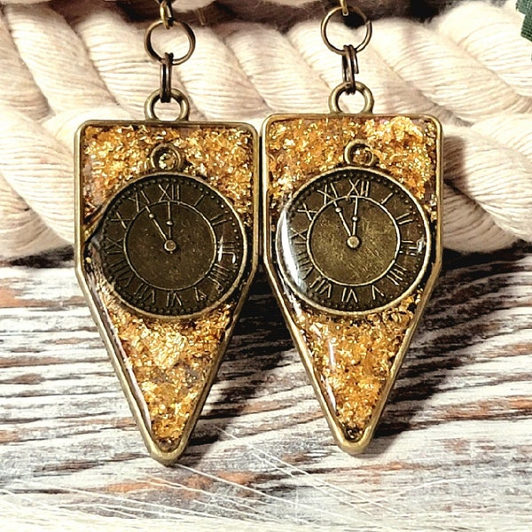 Clock Part Earrings Etsy