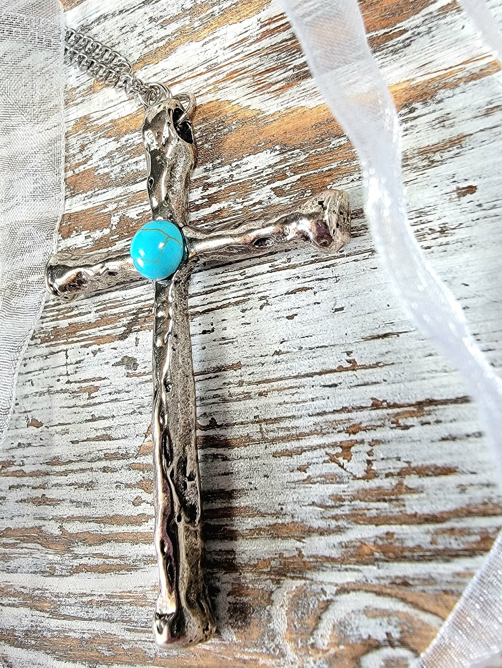 Collana con ciondolo a croce Vintage Christian Unisex gotico