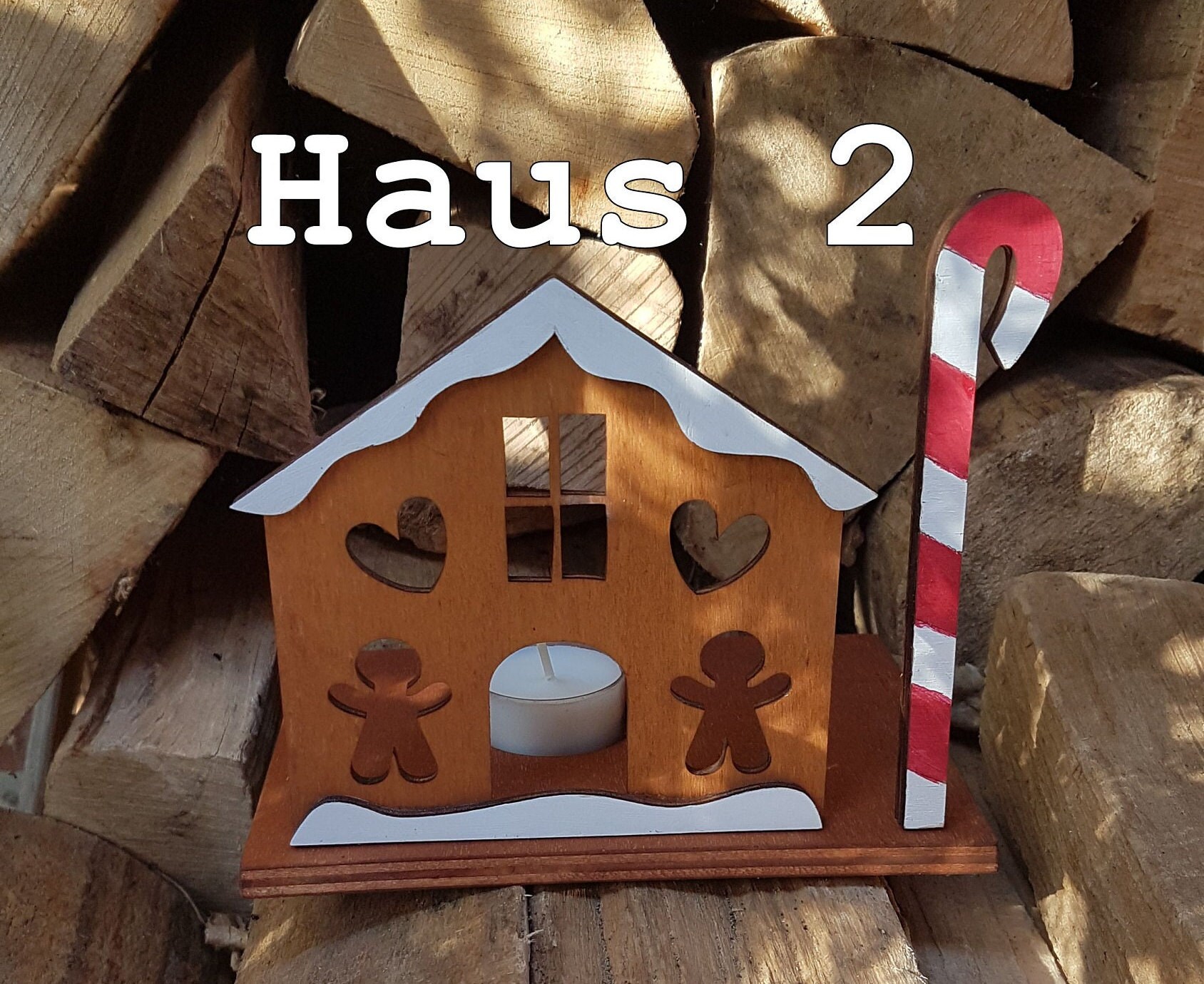 TGFIX Bastelset 7-teilig - Lebkuchenhaus Mit LED-Lichtern Für Kinder Weihnachtsdekoration