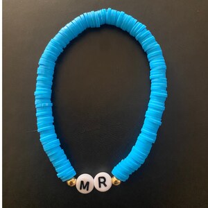 MR. Bracelet|Custom Bracelet| Heishi Bracelet|Clay Bead Bracelet| Personalized Jewelry|14k Gold Filled Spacer| Special Gift|