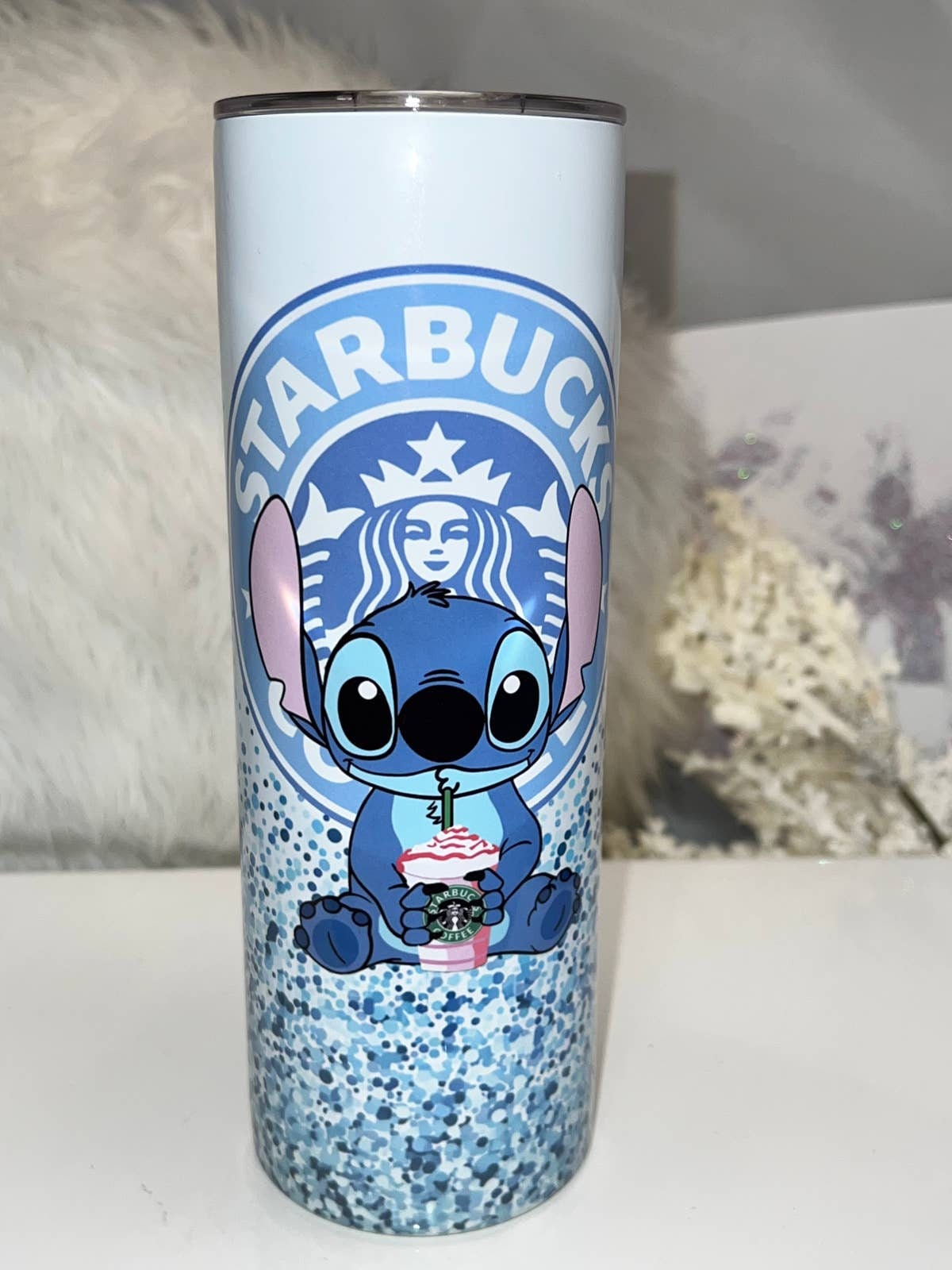 SMB ENTERPRISES Teddy Cartoon Stitch Thermos Cup Stainless Steel