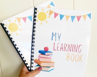 Learning binder for kids, Preschool learning binder, toddler learning physical binder, busy book kindergarten