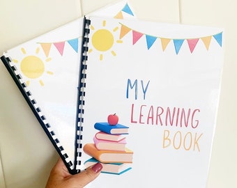 Learning binder for kids, Preschool learning binder, toddler learning physical binder, busy book kindergarten