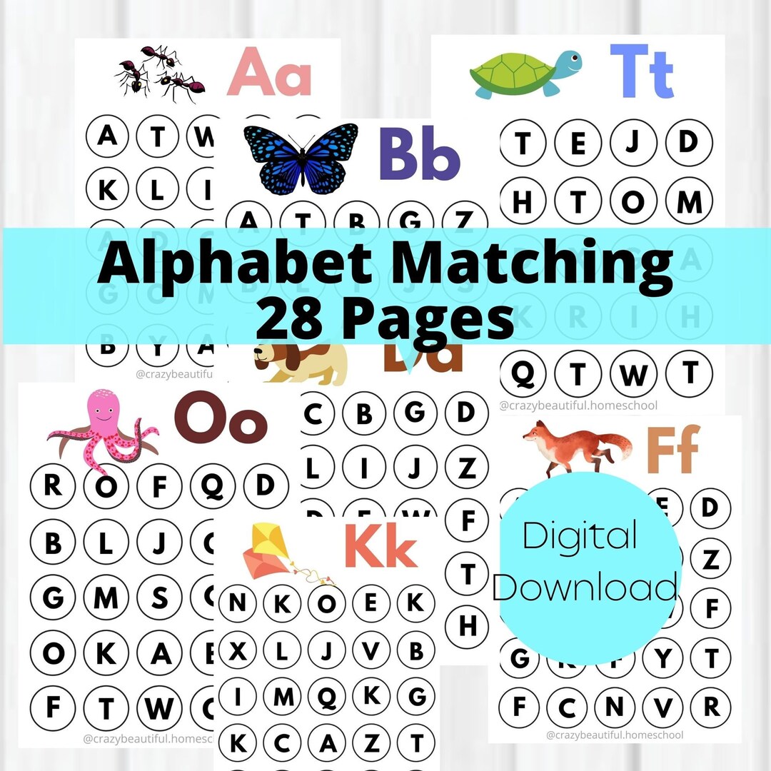 Alphabet Preschool and Kindergarten Printables, Early Learning Binder ...