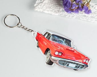 Custom Boyfriend Car Keychain, Car Photo Keychain, Acrylic Picture Keychain, Valentines Day Gifts for Him, Gift for Husband, Gift for Dad