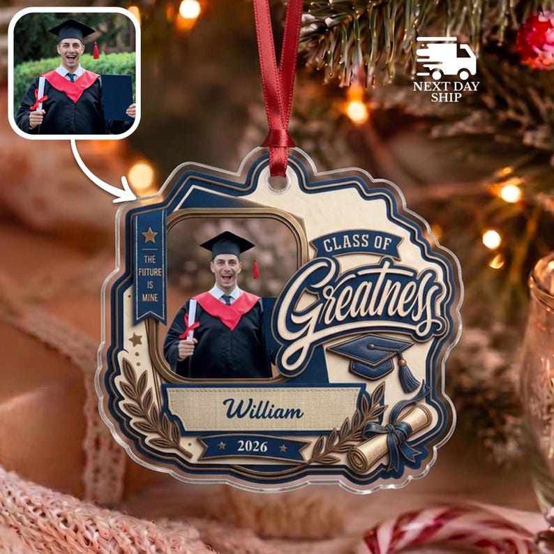The Future is Mine Custom Ornament, Acrylic Graduation Keepsake, 2026 ...