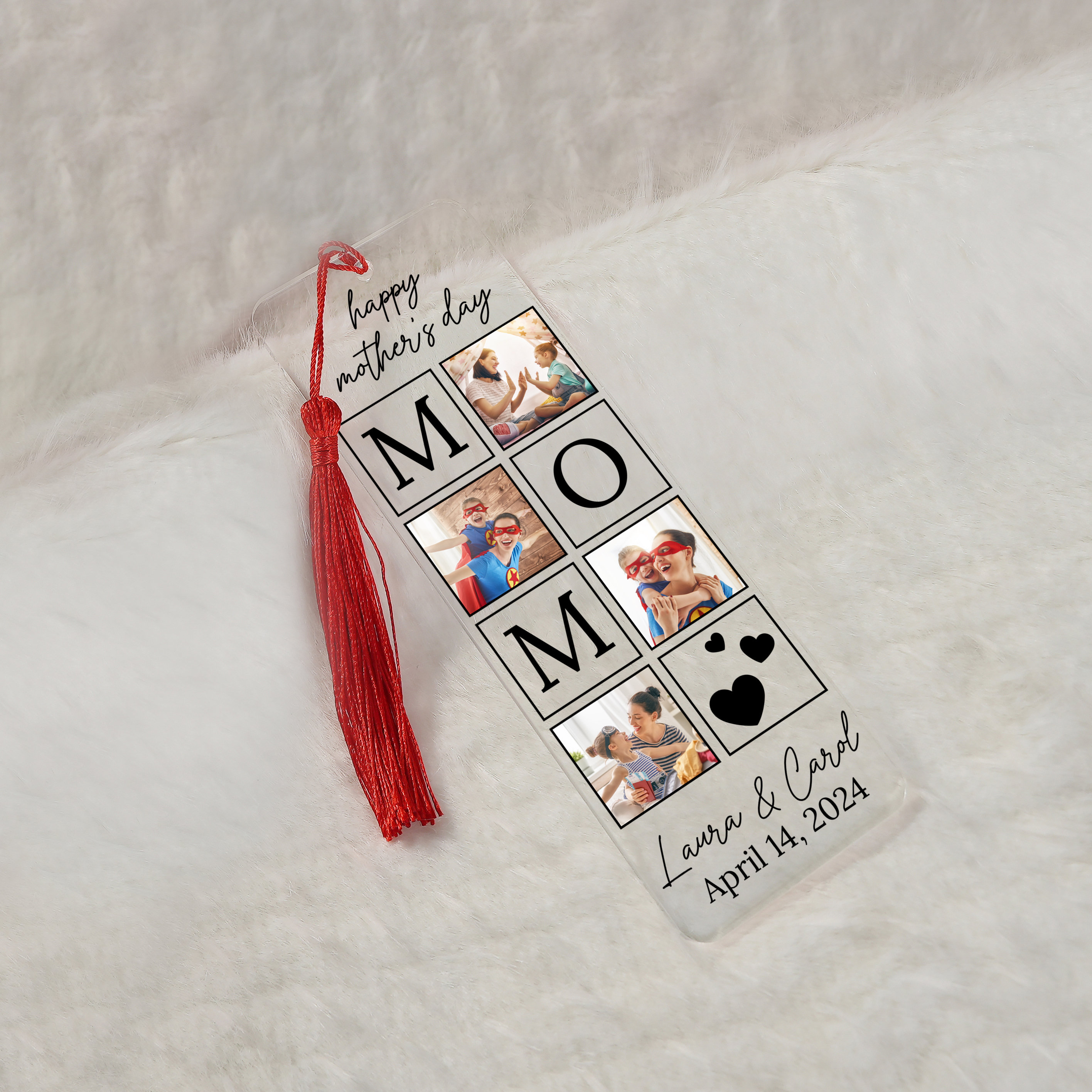 Personalized Mothers Day Bookmarks, Bookmark With Tassel, Custom ...