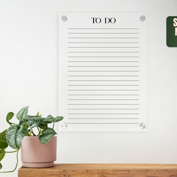 Acrylic Note Board Etsy