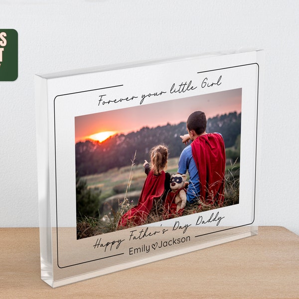Personalized Daddy Picture Frame Gift, First Fathers Day Gift for Dad, Gift for Husband, Papa Gift, Dad Gift from Son Daughter, Gift For Dad