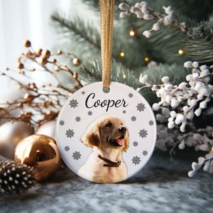 Personalized Puppy Picture Ornament, Custom Dog Ornament, Christmas Gifts, Gift For Dog Owners, Gift For Pet Lovers, Christmas Ornament image 7
