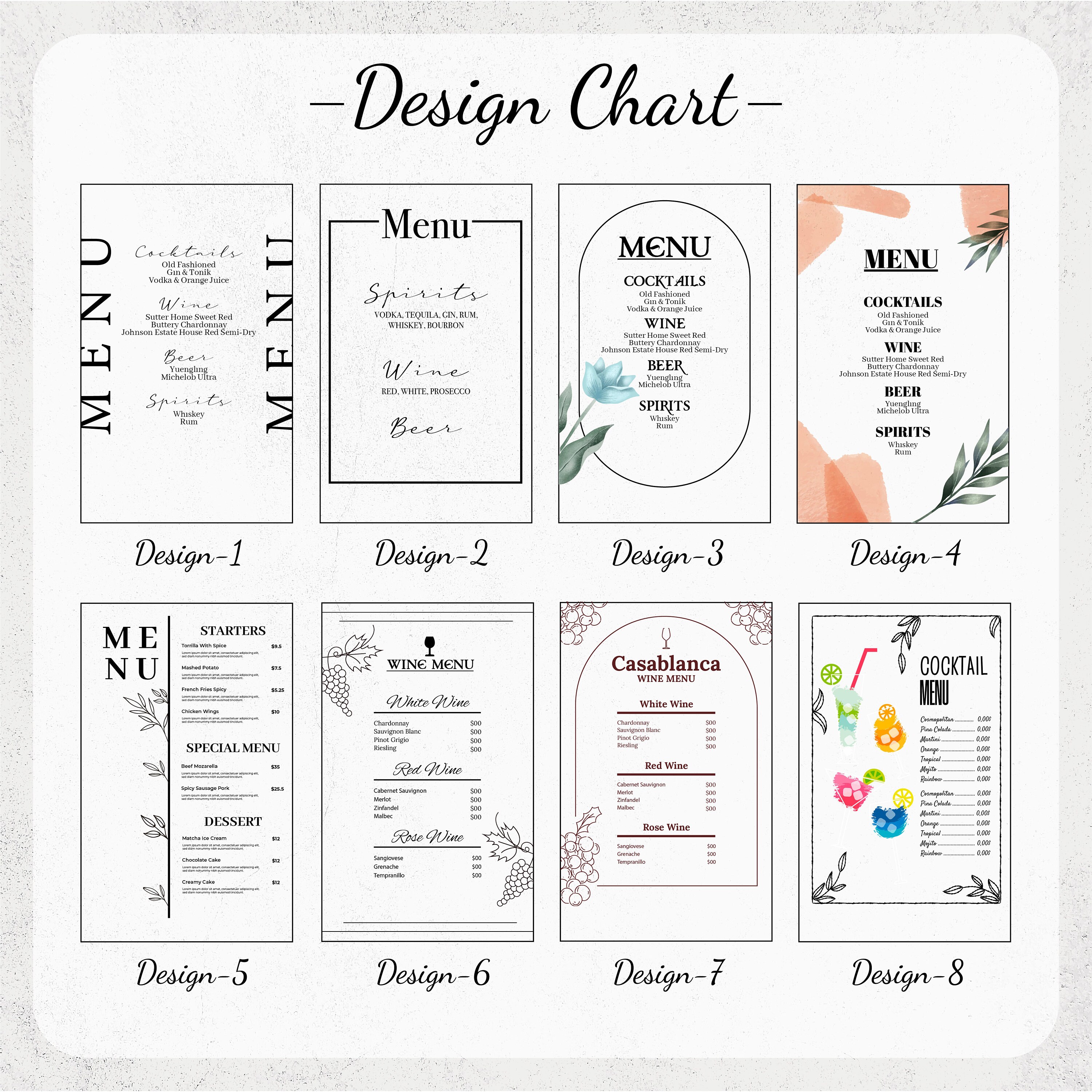 Reception Menu Sign Personalized Wedding Food Menu Sign, Custom Restaurant Accessories ...