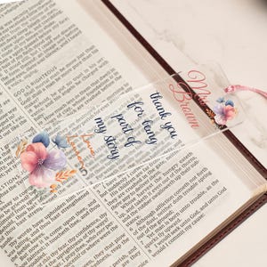Personalized Bookmark For Teacher, Acrylic Book Mark For Teachers Day, Thank You Bookend, Teacher Appreciation Gift, Student Gift To Teacher