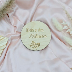 Meilensteine Baby - Monatskarte aus Holz