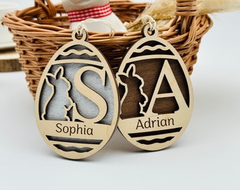 Birdart Box® Easter egg personalized for hanging - high-quality Easter eggs with names made of wood, Easter gift