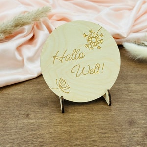 Meilensteine Baby - Monatskarte aus Holz