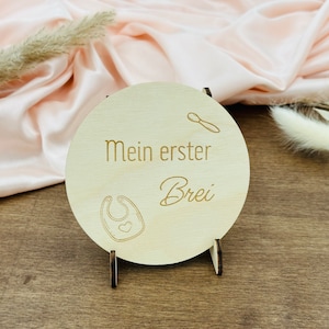 Meilensteine Baby - Monatskarte aus Holz