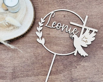 Cake Topper Baptism, Communion, Confirmation, Confirmation Cake Topper with Name