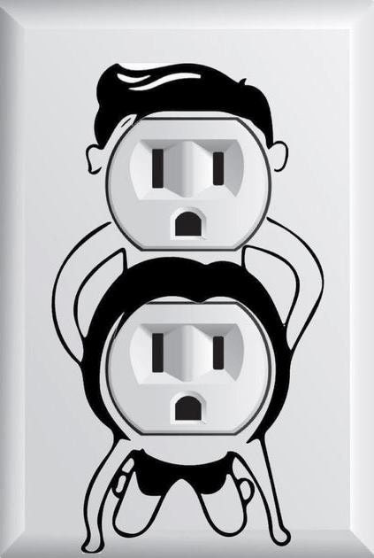 Funny Joke Outlet Socket People SX Make Any Socket Plate a Hilarious ...