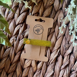 Resin Hair Clip — Yellow Banana