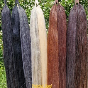Schweiftoupet appr. 1 Pound - 90 cm 35-36 inch Pferdehaar Pferdeschweif schwarz fuchs fake tail black sorrel chestnut