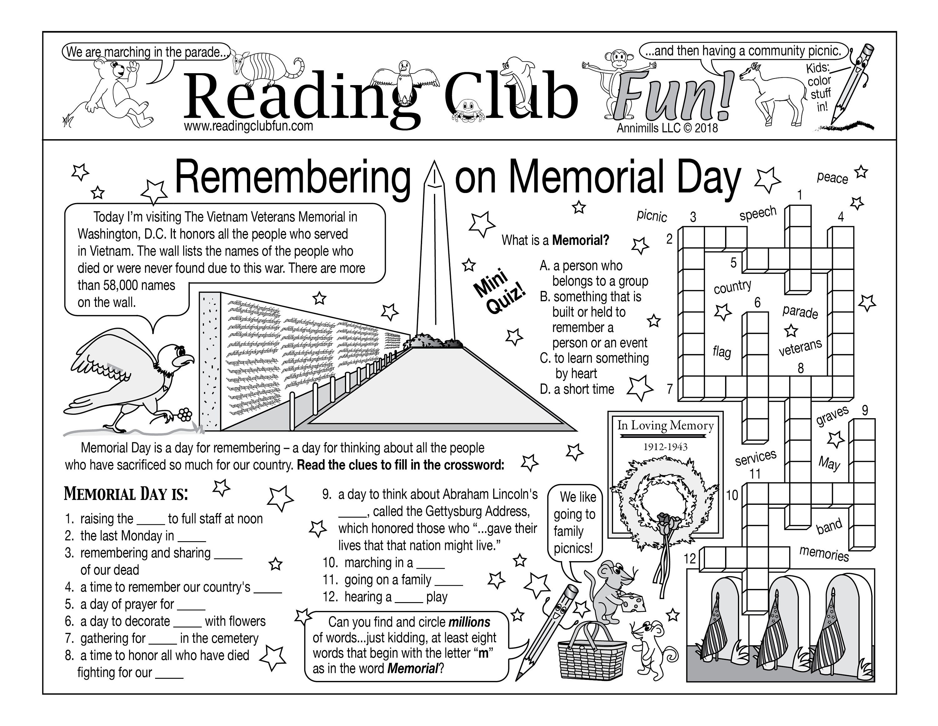 Memorial Day Puzzle Set - Themed Printable Puzzles - Etsy