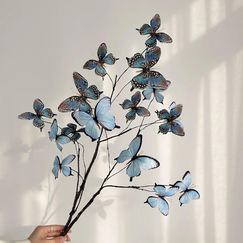Artificial Butterfly Flowers (27.5 inch) image 10