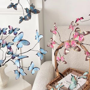 Artificial Butterfly Flowers (27.5 inch) image 9