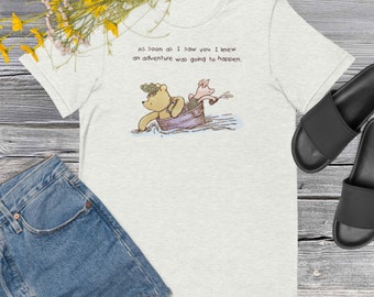 Classic Winnie the Pooh Short-sleeve unisex t-shirt, Pooh quotes, Vintage Winnie the Pooh