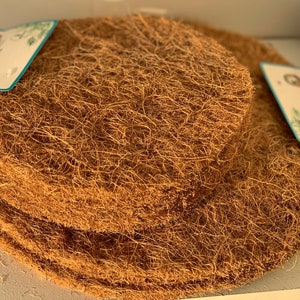 Rund kokosfibermatta - multifunktionell minimalistisk trädgårdsplanteringslåda - kokedama