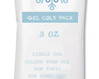 GEL COLD PACK 3oz for summer shipping -ship free with our kokedama/plant products purchase-
