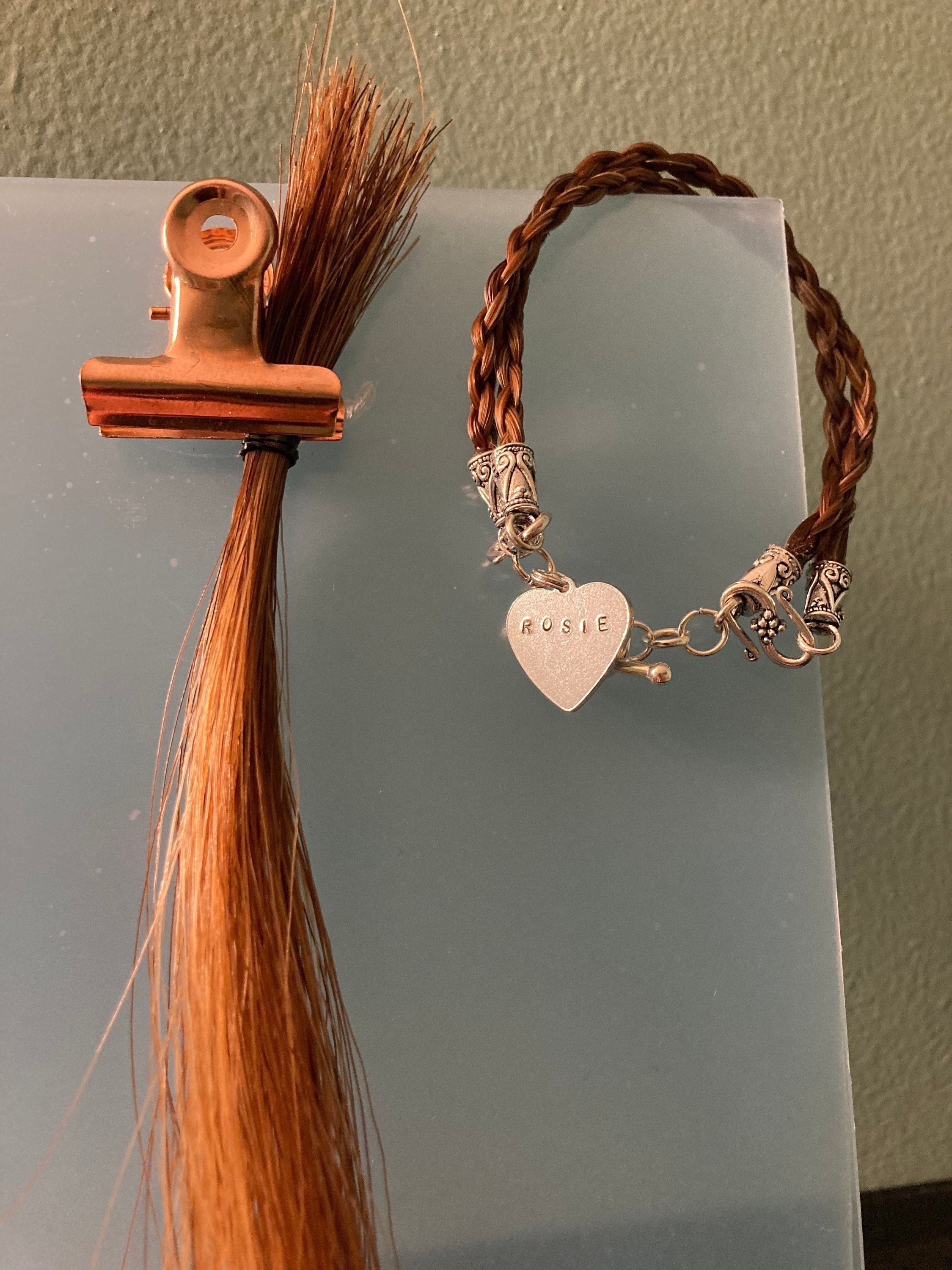 Concho or Adornment for Belt  Customized Horsehair Jewelry