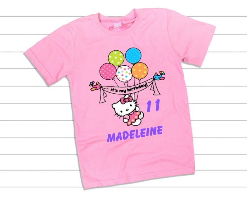 Hello Kitty Birthday Shirt - Etsy