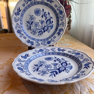 Hutschenreuther Blue Onion Dinner Plates - Etsy