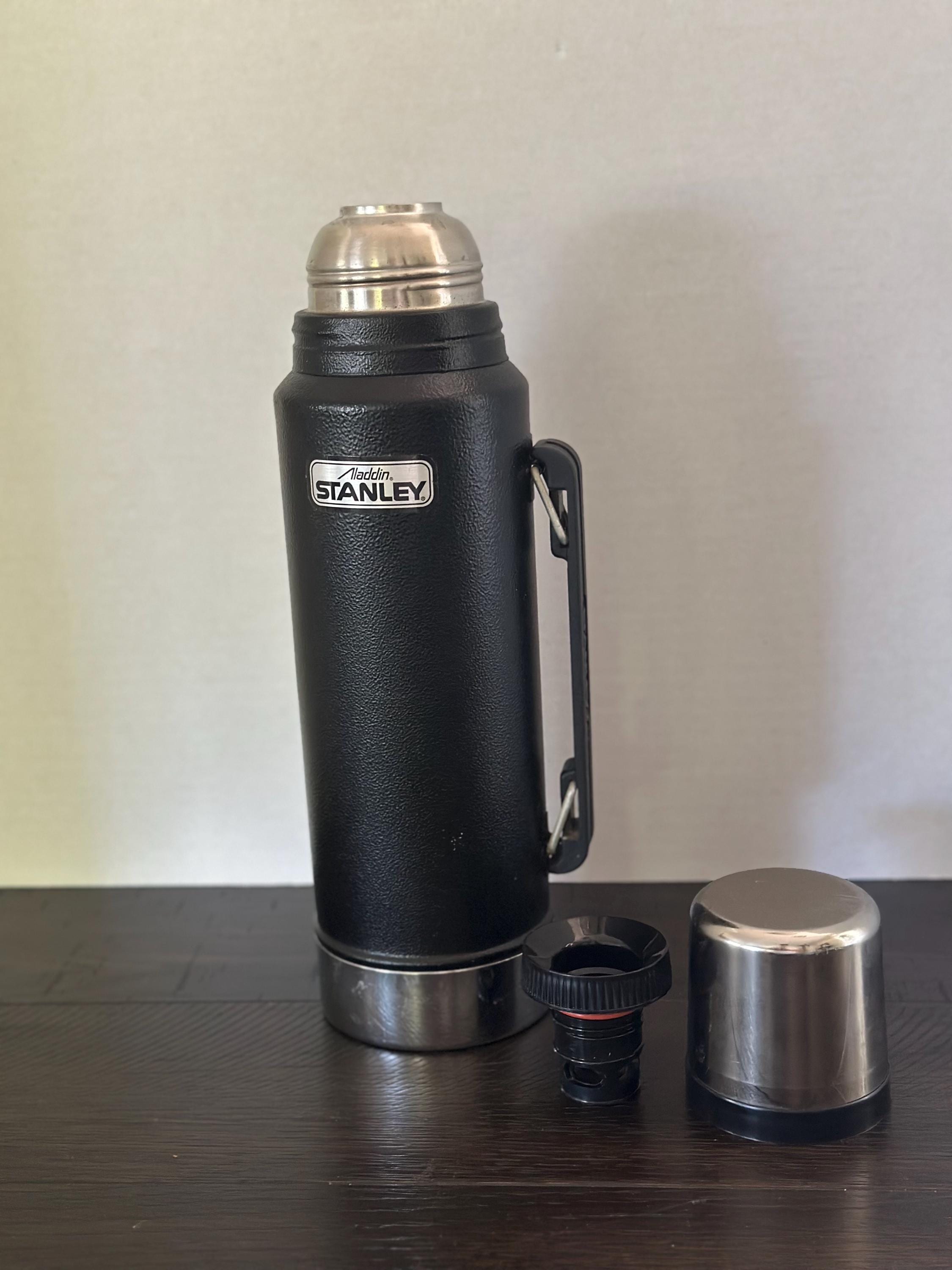 Aladdin Stanley BLACK Vacuum Bottle, Model A944DH, to Keep Drinks