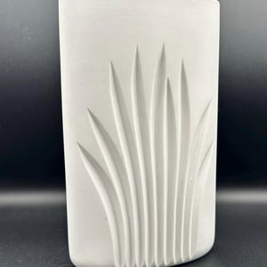 Rosenthal White Porcelain Bisque Vase Reidel Czech Foliage